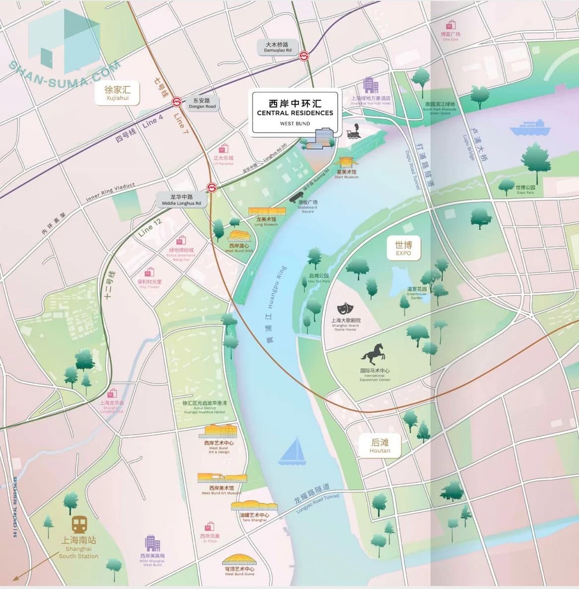 西岸中環匯服務式公寓Ⅱ%Central Residences West Bund PhaseⅡ - 图片 3